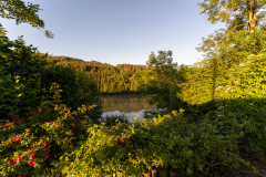 Blick vom Weg auf die Iller